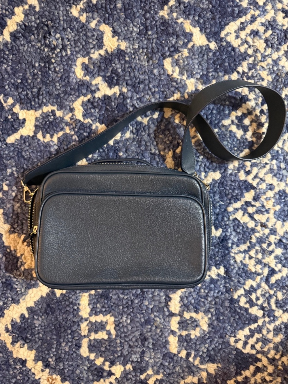 Leatherology Meadow Large Satchel in Navy Blue